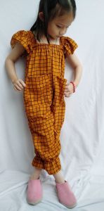 Daigo Carla Mustard Jumpsuit Overall Anak Perempuan Umur 1 2 3 4 5 6 7 Tahun Voxy Spandex Style Korea Lucu Viral