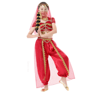 Ladies Indian Dance Performance Set Belly Dance Exotic Style Photography Dance Dresses Childrens Jasmine Princess Set