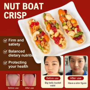 Nutritious Crackers Boat Walnut Eight Treasures Healthy Snacks Daily Nuts Instant Pastry 黄芪党参八宝坚果船挞