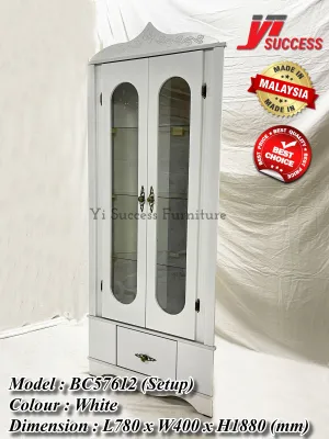 Yi Success Corner Display Cabinet / Hall Cabinet / Almari Hiasan / Living Room Cabinet / 2 Doors Display Cabinet