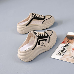 [FreeShipping] Casual slip-on womens shoes for summer slip-on lazy shoes sports shoes 2026 new mesh sandals Q070