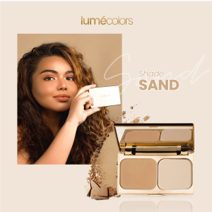 Agen Resmi Lumecolors Paket Hemat Bundling Compact Powder Beauty Blender