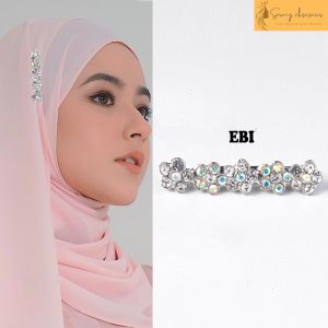 Bros Hijab Malaysia / Jilbab / Pashmina / Krudung / Bros Peniti / model bunga lima (C 3107)