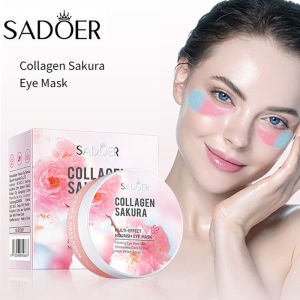 【Super low price】60/120pcs Sakura Collagen Eye Mask Anti Dark Circles Eyes Bags Removal Moisturizing Firming Eye Patches Skin Care for Eyes