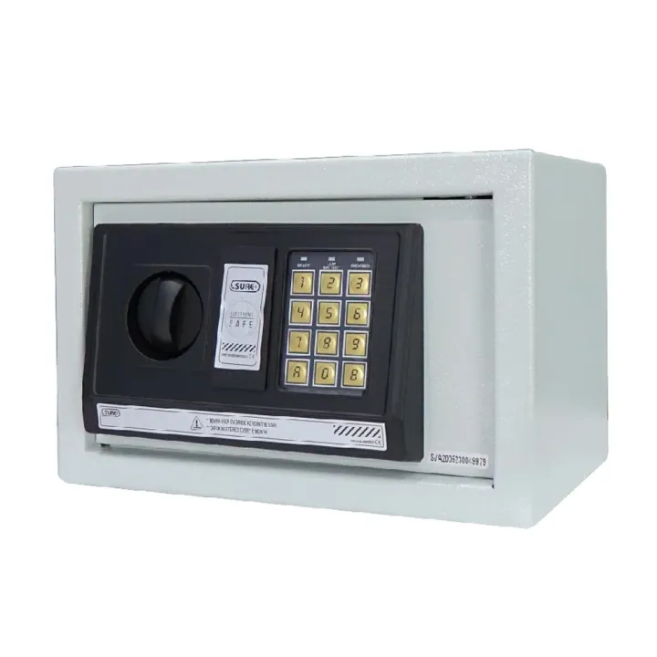 SURE ตู้เซฟนิรภัยระบบดิจิทัล รุ่น ELECTRONIC ES-700 สีเทา โครงสร้างเหล็กแข็งแรง ปลอดภัยสูง