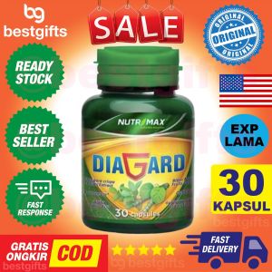 NUTRIMAX DIAGARD VITAMIN OBAT PENURUN GULA DARAH UNTUK PENDERITA DIABETES HORMON INSULIN 30 KAPSUL