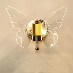 Lampu Dinding Kupu Kupu Lampu Dekorasi 3 Warna LED Butterfly Lampu Kamar Tidur