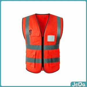 JeDa เสื้อกั๊กสะท้อนแสง เสื้อจราจร เสื้อกั๊กสะท้อนแสงเห็นได้ชัด reflective vest