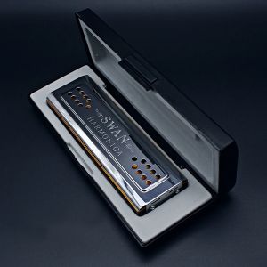 SWAN 24 Hole Tremolo Harmonica Polyphonic Double-side C/G Key Harmonica Suitable For Music Enthusiasts Woodwind Instrument2026