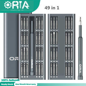 ORIA Precision Screw Driver Set 49 in 1 Long Screwdriver Bits Magnetic Driver Kit with 48 Bits S2 Steel Material Repair Tool Kit for Smartphone/Tablet/PC
