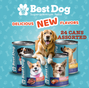 BB Best Dog Can Wet Dog Food 430g (24 Cans) High-Protein Nutritious Wet Food