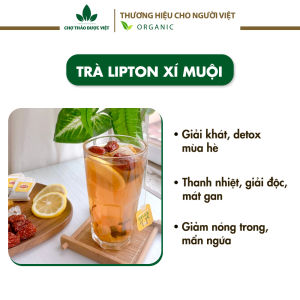 Set 5 gói trà lipton Xí Muội Cam Thảo (10 Vị Mix Sẵn)
