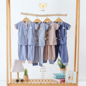 Nary Bei Set Combi Denim Series - Setelan Baju Pendek Celana Panjang SNI