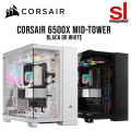 Corsair 6500X Mid-Tower Dual Chamber E-ATX PC Case - Black/White. 