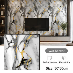 (COD)20PCS 30cm×30cm Marble Self-Adhesive Wall Tile Sticker Waterproof No Residue For Philippine Rental House Kitchen Bathroom Renovation