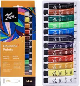 Mont Marte Gouache Paints Signature 12/18/24 X 12ml  Colours
