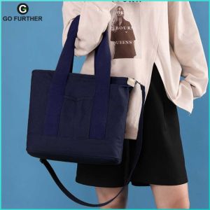 Chic Womens Crossbody Tote Bag with Spacious Canvas Design Perfect for Office and Travel Light Gray