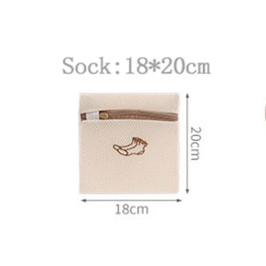 Durable Laundry Mesh Bag With Zipper for Delicates Clothes Organizer For Washing Machine And Travel