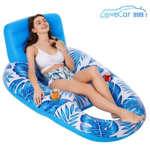 Inflatable Pool Floating Backrest Chairs Multifunctional Water Sports Floating Seat Portable Adults Swimming Pool Accessories