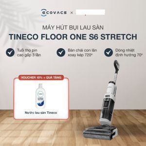 Máy hút bụi lau nhà khô ướt cầm tay Tineco Floor One Stretch S6 - Gập phẳng 180 độ - Sấy khô toàn chuỗi(bản quốc tế)