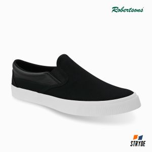 Robertsons Canvas Mens Shoes Markie Black