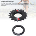 Yechiry Fixed Gear Single Speed Bike Freewheel Aluminum Alloy Lightweight Freewheel Replacement Stable Smooth Ride Ideal for City Commuting (14T). 