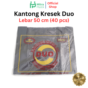 Kantong Plastik Duo Lebar 50 Kresek Packing 40 pcs