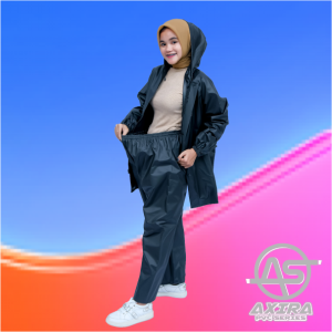 Promo Diskon Jas Hujan Mantol Setelan Jaket Celana Pria Wanita Bahan Tebal Pvc 0.25 Axira Raincoats