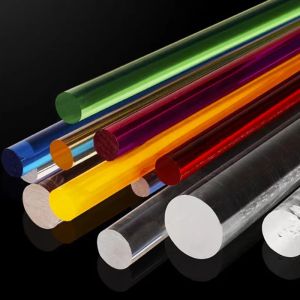 Colorful Acrylic Rods Set for DIY Crafts Green Yellow Orange Red Blue Perspex round Bars for Display Stands 20mm Diameter