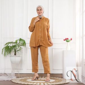 VIRAL ONE SET RAYON TWILL SETELAN WANITA TERBARU KUALITAS PREMIUM TERBAIK DI KELASNYA