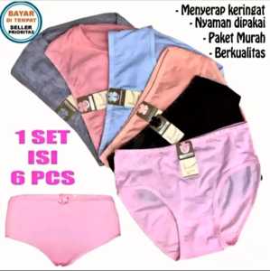 Celana Dalam Wanita Bahan Katun Pakaian Dalam CD Wanita Lusinan Murah