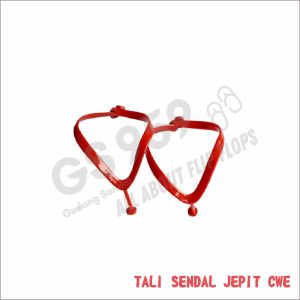 Tali Sendal Jepit Cewek Warna Merah