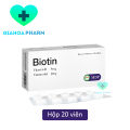 [CHÍNH HÃNG] Viên uống Biotin (Vitamin H, B5) MDP giúp da đẹp mịn màng, bảo vệ tóc, giảm rụng, tóc, móng chắc khoẻ. 