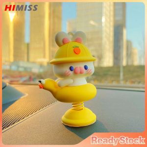 HIMISS Cartoon Animal Car Decoration Spring Shaking Head Toy Creative Car Interior Dashboard Home Desktop Accessories