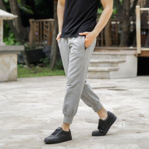 VCRL - Celana Jogger Pria Panjang Olahraga Bahan Tebal Premium Slim Fit