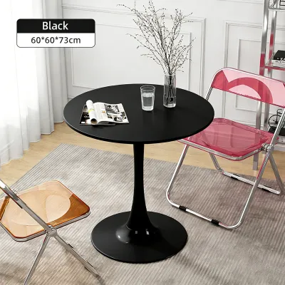 STON Nordic Round Table Coffee Table Wood Table Dining Meja Bulat Balcony Leisure Table Meja Perbincangan Meja 郁金香圆桌