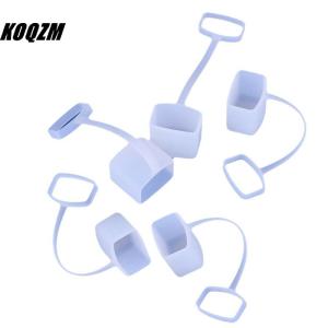 KOQZM 5 10 PCS Coffee Syrup Pump Tip Cap Covers Pourer Cap Syrup Covers Caps Silicone Fits For Syrup Pump Pour Dispenser