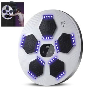 Electronic Boxing Target with LED Lights and Music Function Boxing Equipment for Kids and Adults Durable Punching Bag for Fitness