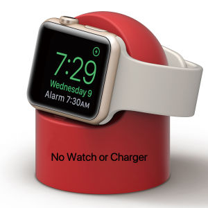 [SG] Stander Dock For Apple Watch/iWatch Series Ultra/11/10/9/8/7/6/SE/5/4/3/2/1 Silicon Charging Dock Cradle [ WATCH & CHARGER NOT INCLUDED]