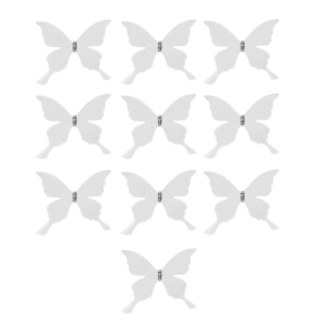 Pack Of 10 Handmade Butterfly Clip Sheer Decorative Safety Pin Curtain Embellishment Accessory For Wedding Decoration