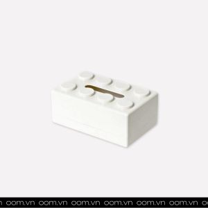 HỘP KHĂN GIẤY LERO (Trắng/Đen)