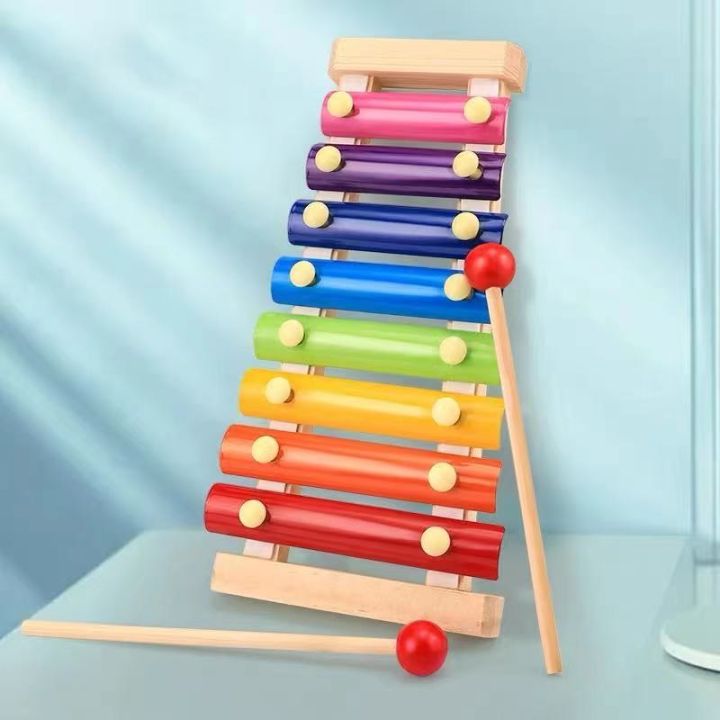 Percussion Instrument Knocking NEW Hand Knock On Piano Boy Wooden Eight-tone Knock On Piano Baby ...