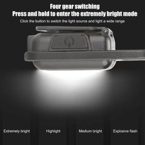 Bright LED Clip Light 400lm Compact Waterproof Pocket Light for Camping and Hiking Gear