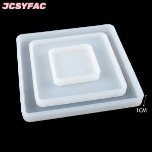 JCSYFAC Vuông Silicone đúc Epoxy khuôn mẫu cho Diy khay nhựa Coaster đồ trang sức khuôn mẫu