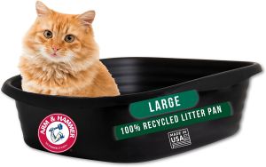 Arm & Hammer Large Sifting Litter Scoop Free Cat Litter Tray with Microban Made in USA