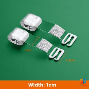 T.Z. 1 คู่ ใส มองไม่เห็น สายรัดบรา ปรับได้ ผู้หญิง ยืดหยุ่น สายคล้องไหล่ อุปกรณ์ซับใน bra straps