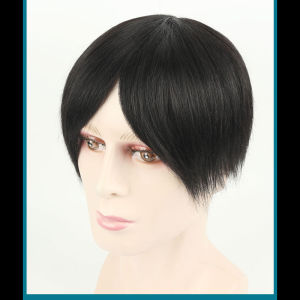 Fine Cutting 3 #   Net Full Mono Base 100% Human Hair No knots Natural Looking Straight Wig Remy Human Natural Hair Men Toupee Invisible Knots Silk Base