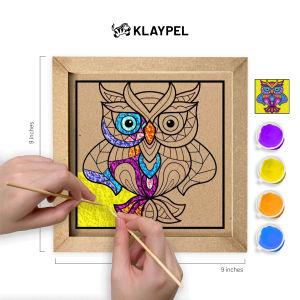 Mrs Owl | Square Kit | DIY Arts & Crafts | Medium