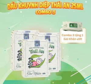 Dầu Khuynh Diệp Thái An Cho Bé Hộp 25ml Hương Phấn Rôm/Vỉ 30ml Hương hoa tự nhiên