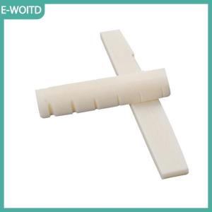 【E-WOITD】 Ivory bridge saddle and slotted nut suitable for 6-string acoustic guitar